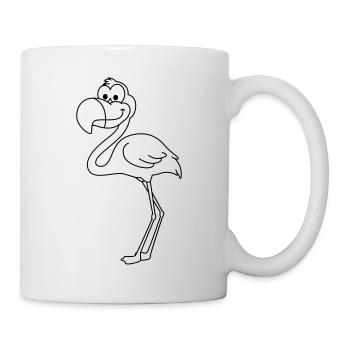Flamingo Comic Animal - Mug - white - Right