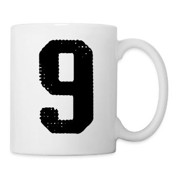 Maillot à 9 chiffres - Mug blanc - blanc - Droite