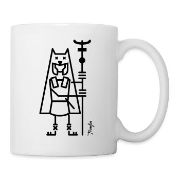 Römischer Fahne - Tasse - Weiß - Rechts