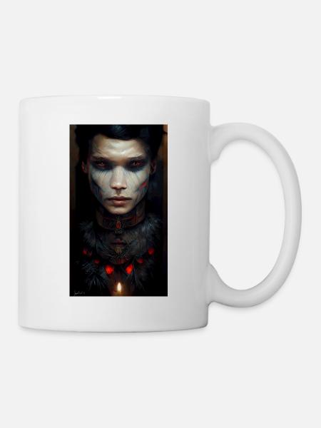 Roter Krieger - Tasse - Weiß