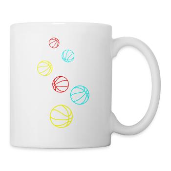 Basket-ball - Mug blanc - blanc - Droite