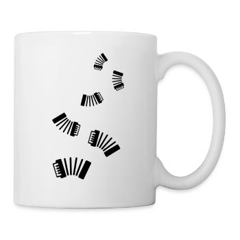 Musique d’accordéon - Mug blanc - blanc - Droite