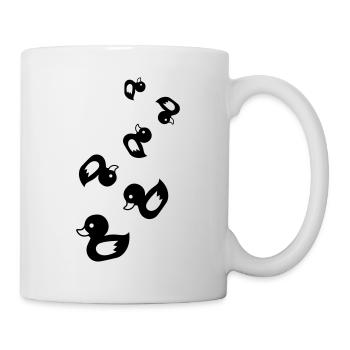 Icône de canard - Mug blanc - blanc - Droite