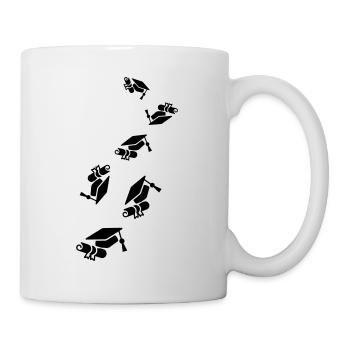 Student mütze abschluss - Tasse - Weiß - Rechts