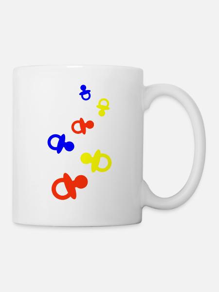 Schnuller Baby - Tasse - Weiß