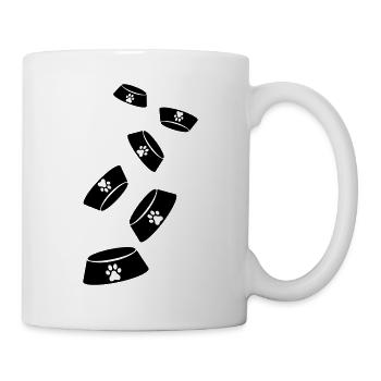 Napf Hund - Tasse - Weiß - Rechts