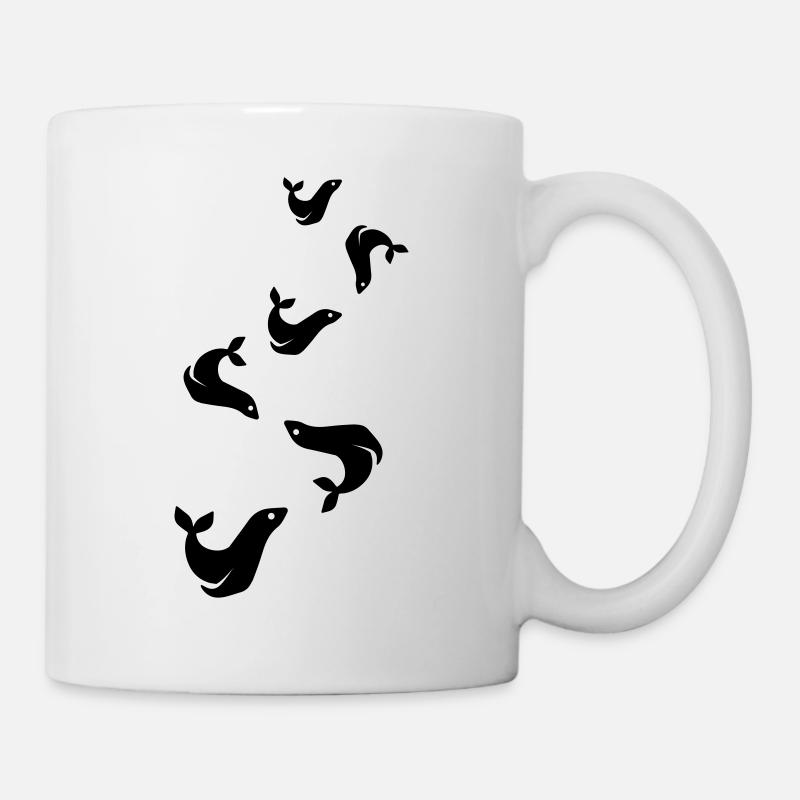 seehund tier - Tasse - Weiß