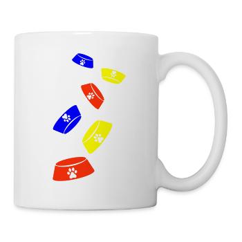 Bowl chien coloré - Mug blanc - blanc - Droite