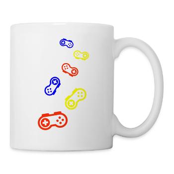 Gamepad Symbol Gamer Colorful - Mug - white - Right