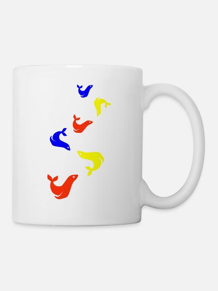 Seehund Bunt Robbe - Tasse - Weiß