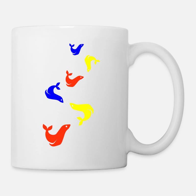 Seehund Bunt Robbe - Tasse - Weiß