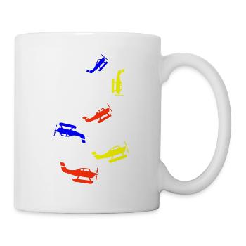 Voyage en avion Bunt - Mug blanc - blanc - Droite
