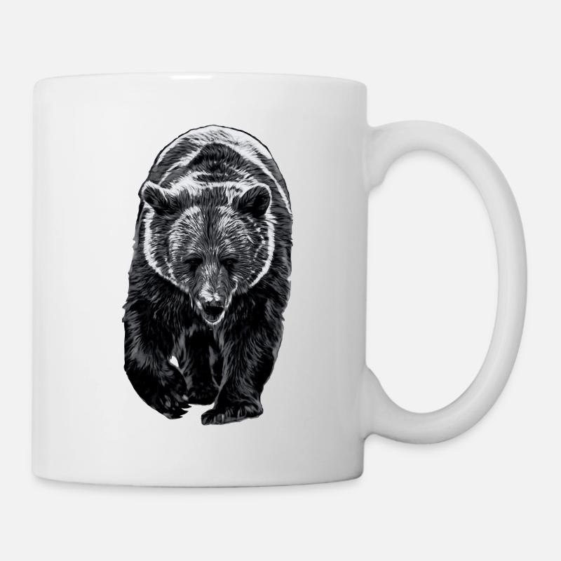 JURKA frontal SW - Tasse - Weiß
