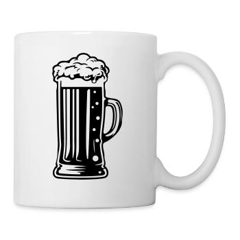 Beer Symbol Beer Glass - Mug blanc - blanc - Droite