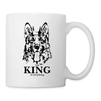 Berger allemand Roi de tout Chiens - Mug blanc - blanc - Droite