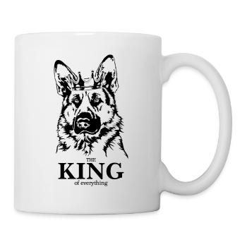 Berger allemand Roi de tout Chiens - Mug blanc - blanc - Droite