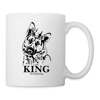 Berger allemand Roi de tout Chiens - Mug blanc - blanc - Droite