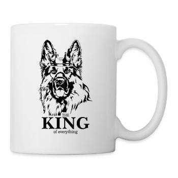 Berger allemand Roi de tout Chiens - Mug blanc - blanc - Droite
