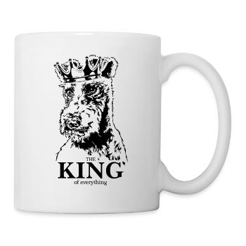 Fox Terrier King of everything Dog Saying Dogs - Mug blanc - blanc - Droite