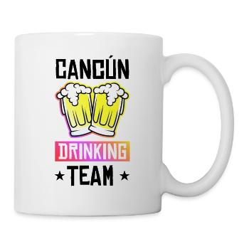Équipe de Cancun Drinking - Mug blanc - blanc - Droite
