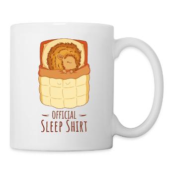 Chemise de sommeil officielle Hedgehog pour les fans de Hedgeho - Mug blanc - blanc - Droite