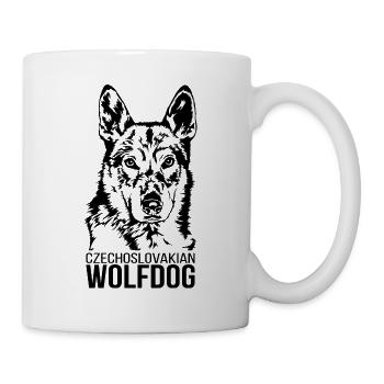 Czechoslovakian Wolfdog Portrait Hunde Wilsigns - Tasse - Weiß - Rechts