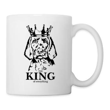 Wirehaired Vizsla King of everything Dog Wilsigns - Mug - white - Right