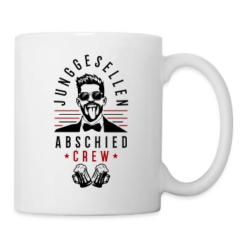 Équipe de l’enterrement de vie de garçon - Mug blanc - blanc - Droite