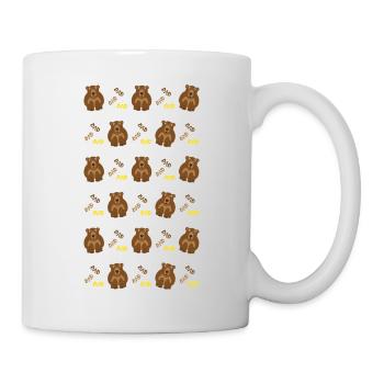 Wilde DAD Bären, eine wilde Bären Party für DAD. - Tasse - Weiß - Rechts