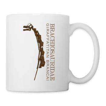 Giraffatitan Brancai Brachiosauridae brown - Tasse - Weiß - Rechts
