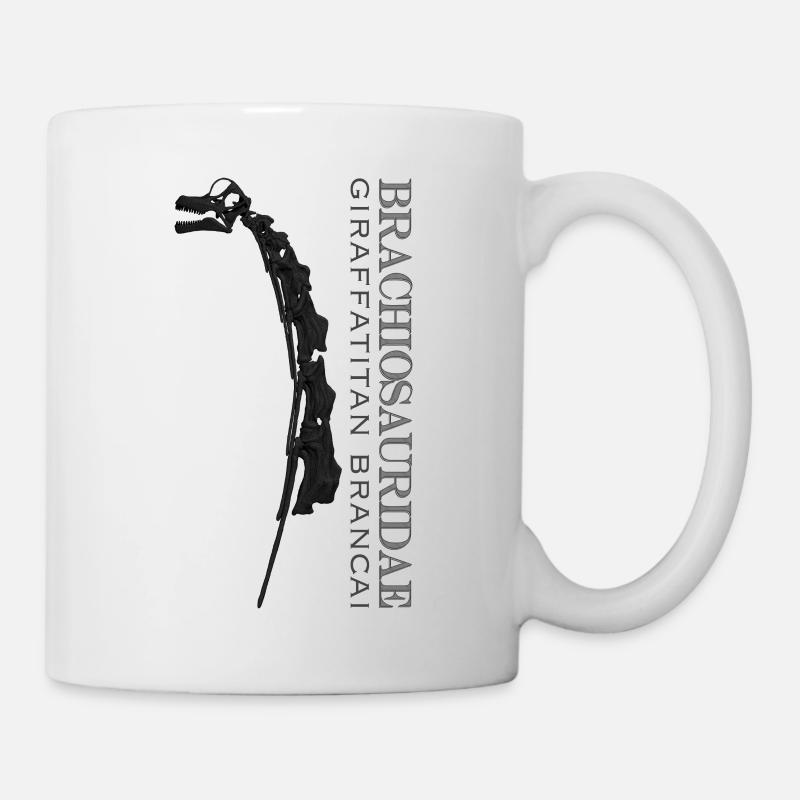 Giraffatitan Brancai Brachorisauridae black - Mug - white