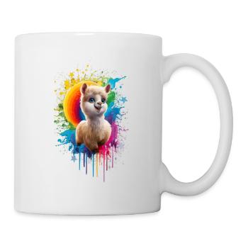 Graffitti lama - Mug blanc - blanc - Droite