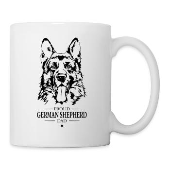 German Shepherd Dad Hunde Hund Wilsigns - Tasse - Weiß - Rechts