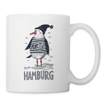 Hambourg Moin Seagull Marin Capitaine Marin Port - Mug blanc - blanc - Droite