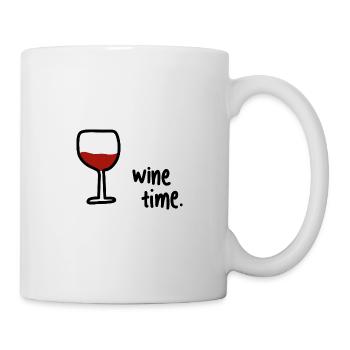 Wein Liebe Wine Time - Tasse - Weiß - Rechts