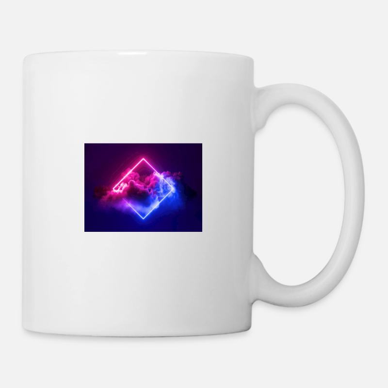 Neon Wolke Diamant - Tasse - Weiß