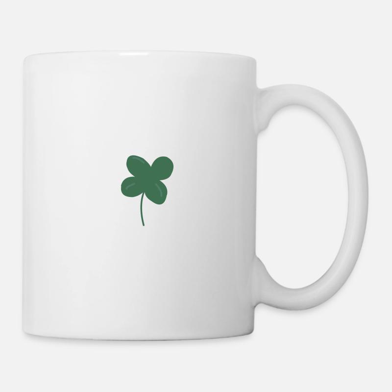 Glück Klee - Tasse - Weiß
