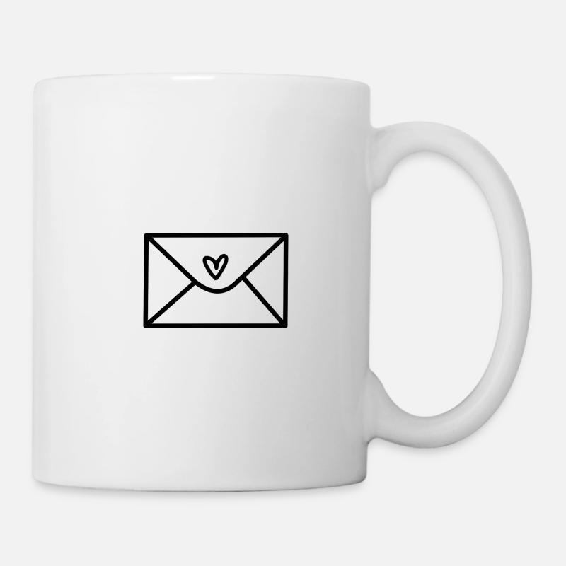 Briefe Liebesbrief Liebe - Tasse - Weiß