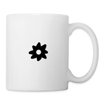 Blume Blumendesign Blumenkranz - Tasse - Weiß - Rechts