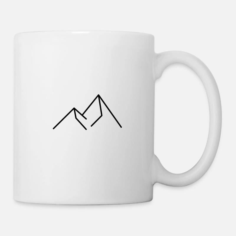 Alps Mountains Minimal - Mug - white