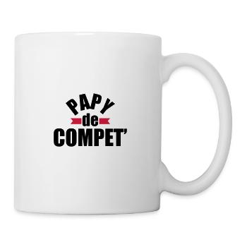 papy de compet' - cadeau papy - anniversaire papy - Mug blanc - blanc - Droite
