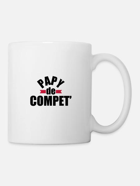 papy de compet' - cadeau papy - anniversaire papy - Mug blanc - blanc