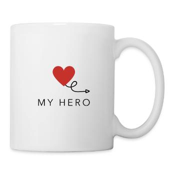 My Hero - Mein Held - Mein*e Held*in - Mug - white - Right