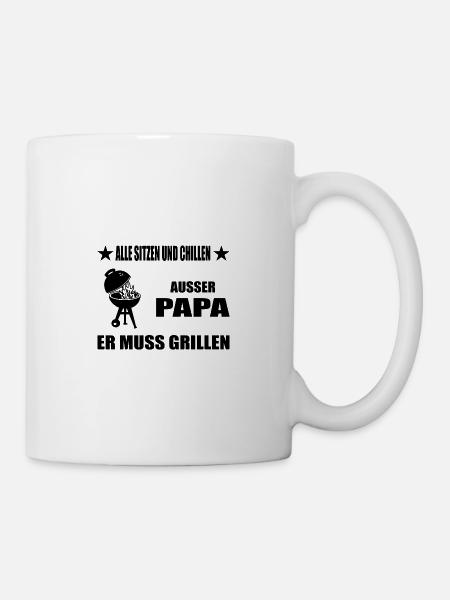 BBQ - Tasse - Weiß
