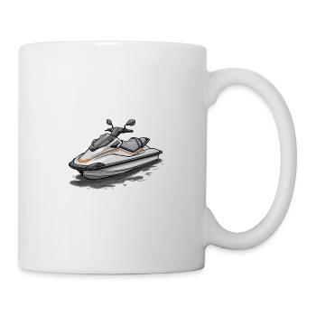 Action sur le jet ski - Mug blanc - blanc - Droite