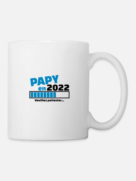 papy en 2022 annonce grossesse papy - Mug blanc - blanc