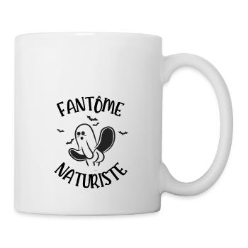 fantôme naturiste - Mug blanc - blanc - Droite