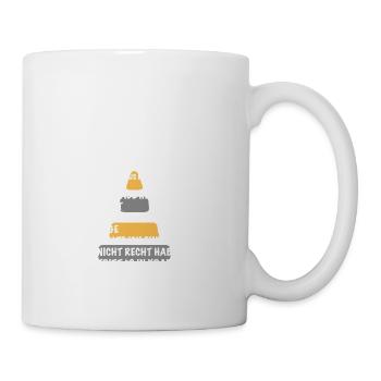 Ausbilder Spruch Geschenk Bauarbeiter Straßenbau - Tasse - Weiß - Rechts