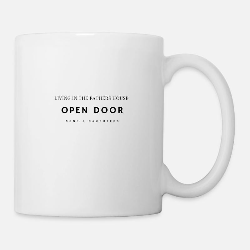 Open Door - Tasse - Weiß