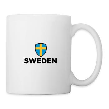 Nationalflagge von Schweden - Tasse - Weiß - Rechts